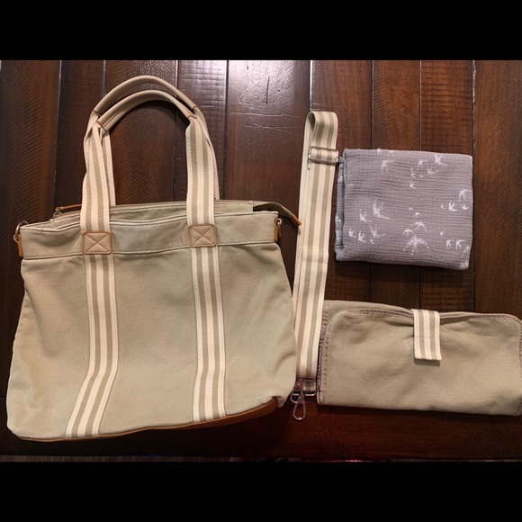pottery barn classic diaper bag